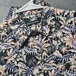Pierre Cardin Men's‎ Small Tropical Print Cotton Hawaiian Shirt